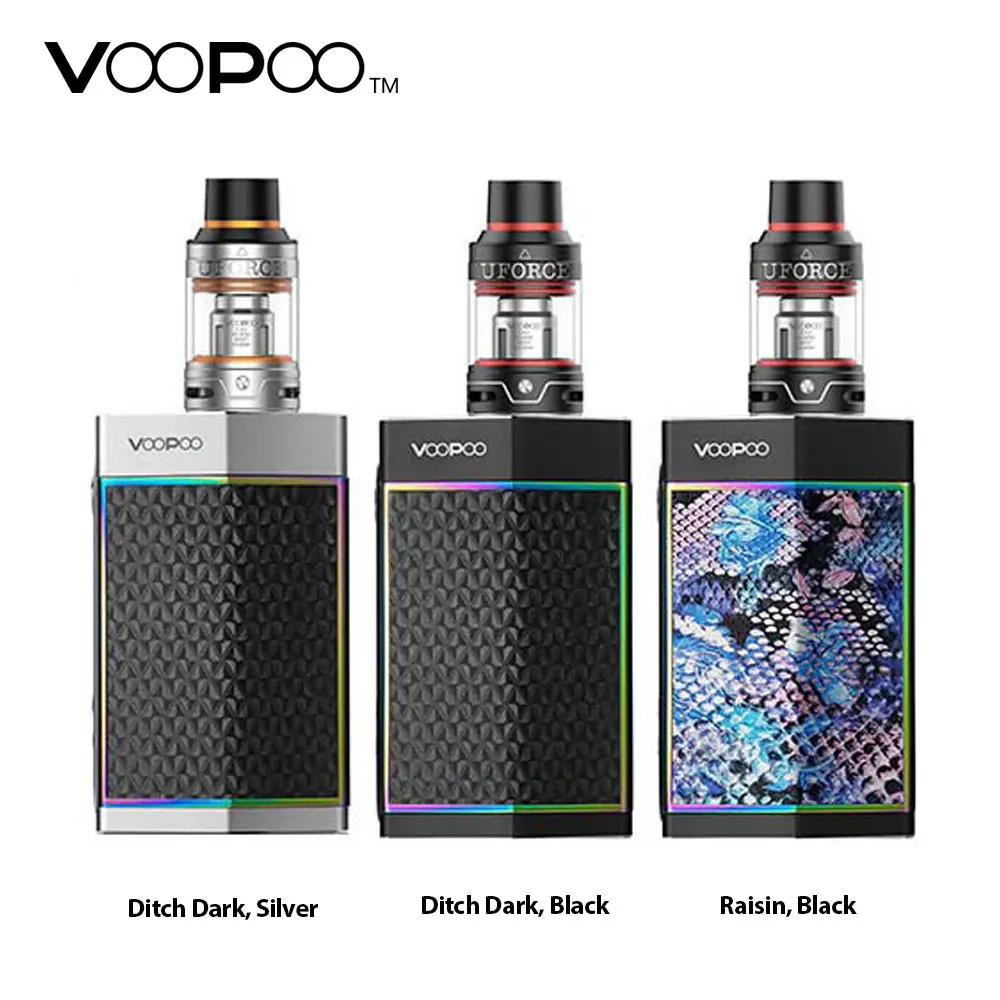 

180W VOOPOO TOO Box MOD Vape Kit with UFORCE Atomizer 1.8ml Tank Electronic Cigarette Powered by 18650 Cell Not Inlcuded Vapor