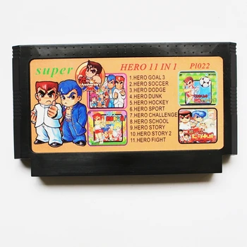 

New arrival 8 bit game cartridge best game card - hero 11 in 1, hero collection