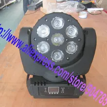 8 шт./лот 7*15 W RGBW 4 в 1 светодиодный мини-пучок движущийся светодиодный Поворотная голова светового оборудования