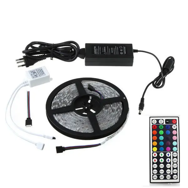 5 м Гибкая RGB Светодиодная лента 16 футов 5050 SMD 300 светодиодов водонепроницаемый