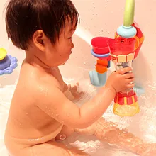 New Creative Baby Bath Toy Scoop Water Swimming Beach Rotating Cylinder Flow Observation Cup Baby Kids Beach Toy FCI#