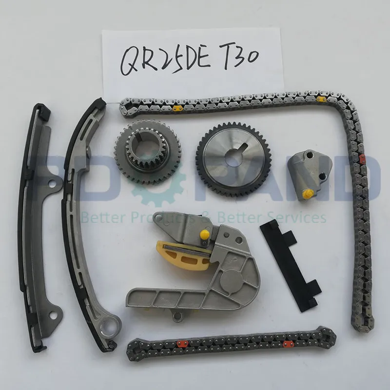 

QR25 QR25DE Engine Timing Chain Distribution Tensioner Kit for Nissan X-TRAIL/Almera/Frontier/Sentra T30 2.5L