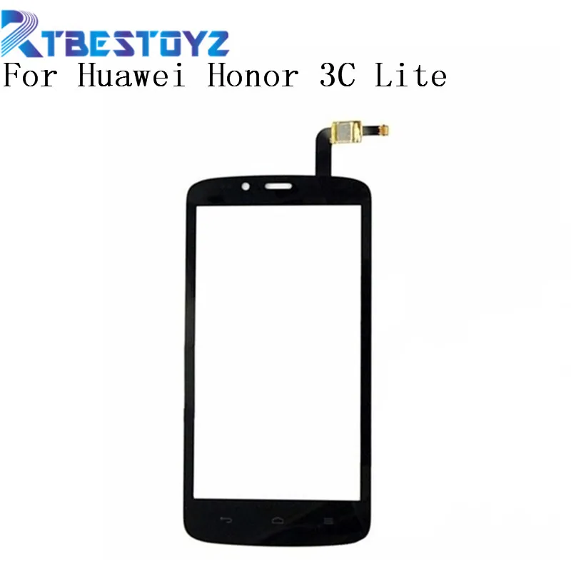 RTBESTOYZ Mobile Phone 5.0'' TouchScreen Touch Glass Screen Digitizer Panel For Huawei Honor 3C Lite Lens Sensor | Мобильные