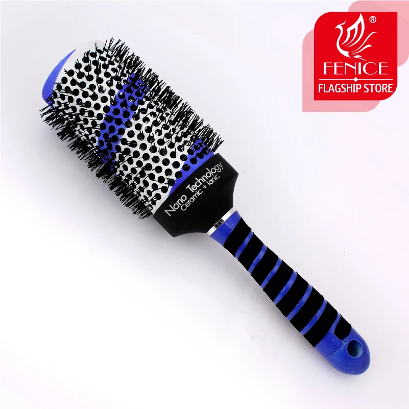 roll round comb professional salon styling hairdressing comb hairbrush For curly hair Anti static 3