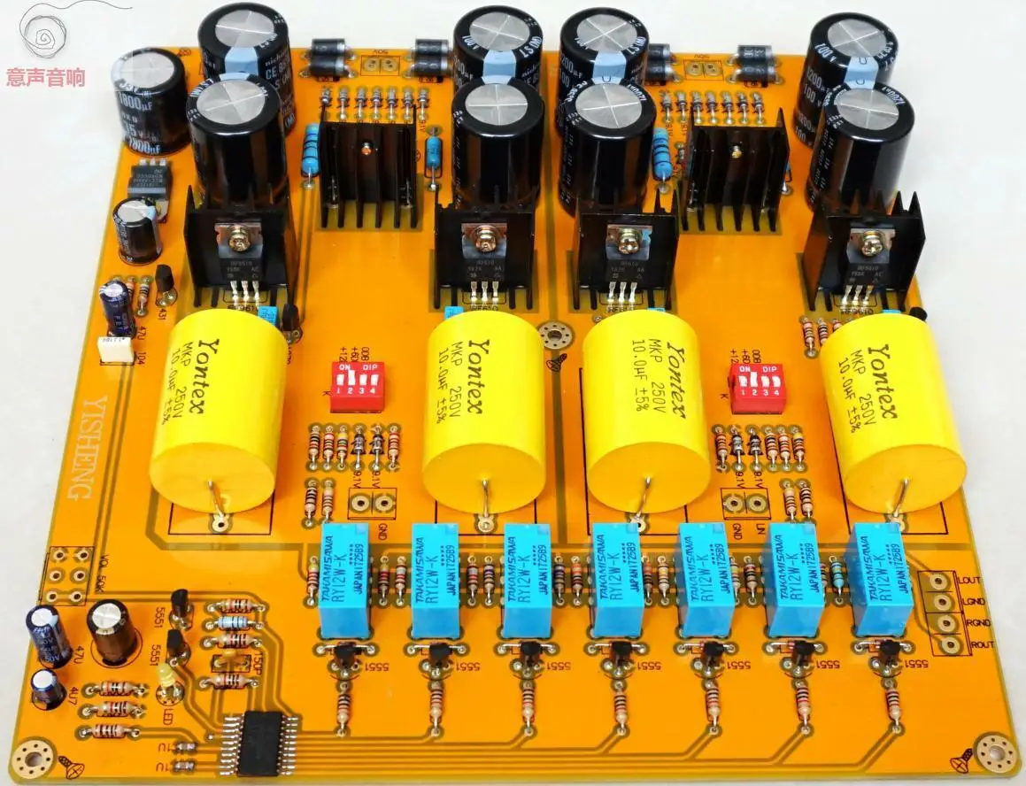 Assembled Pass 2.0 Singleended Class A Preamp Board / Fet Preamplifier
