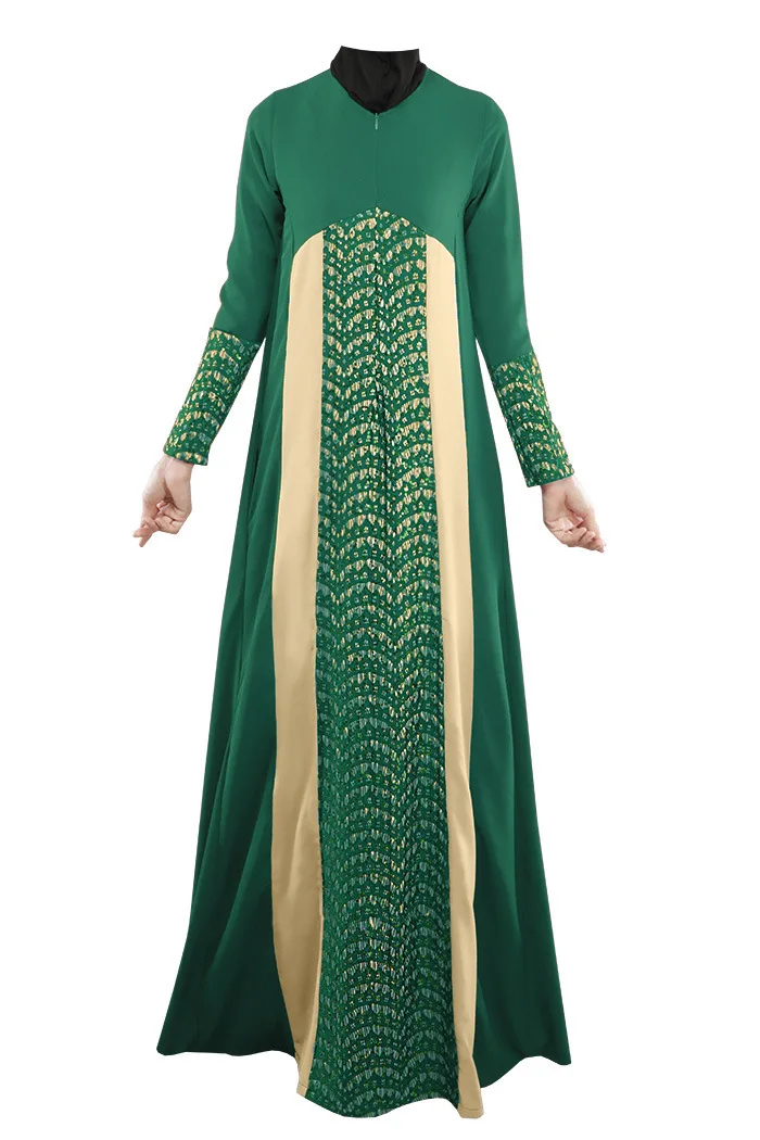 Модная открытая мусульманская одежда хиджаб черное Абая платье Арабская женская одежда Малайзия Дубай Абая платье B8020