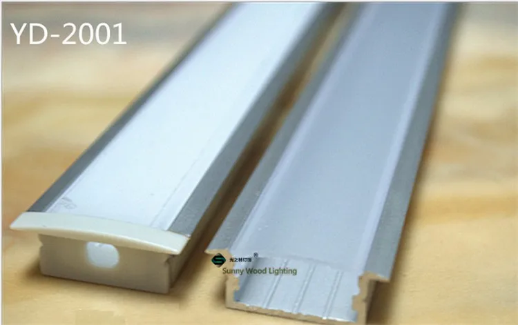 Perfil de Alumínio Incorporado para Duas Transparente para 20mm Polegada 1 5 30 Pçs e lote 40 m Longo Canal Levou Carreiras Tira Conduzida Láctea e tampa Pcb 4 5-30 pçs lote 40 polegada 1m longo