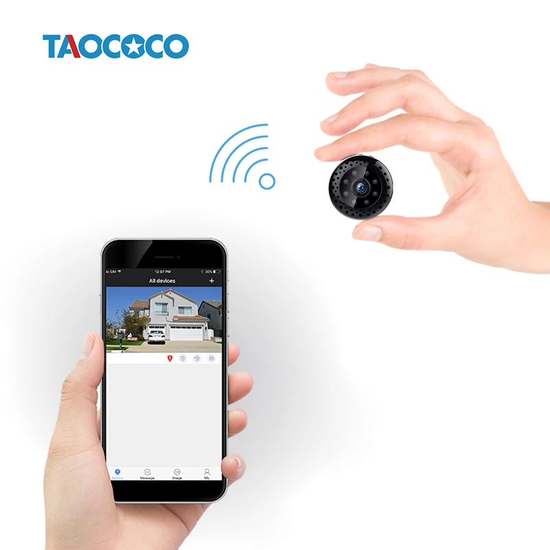 

TAOCOCO 1080P HD Mini IP Camera Protable ONVIF Security Camera Built-in battery WiFi Night Vision Device Car Surveillance Camera