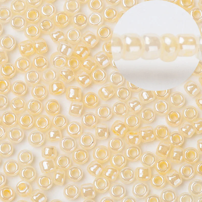 342 (3) New Arrivel Orange Glass Seed Beads Cream Colors Round 110 about 2mm Beading Supplies for Jewelry DIY Making 10glot
