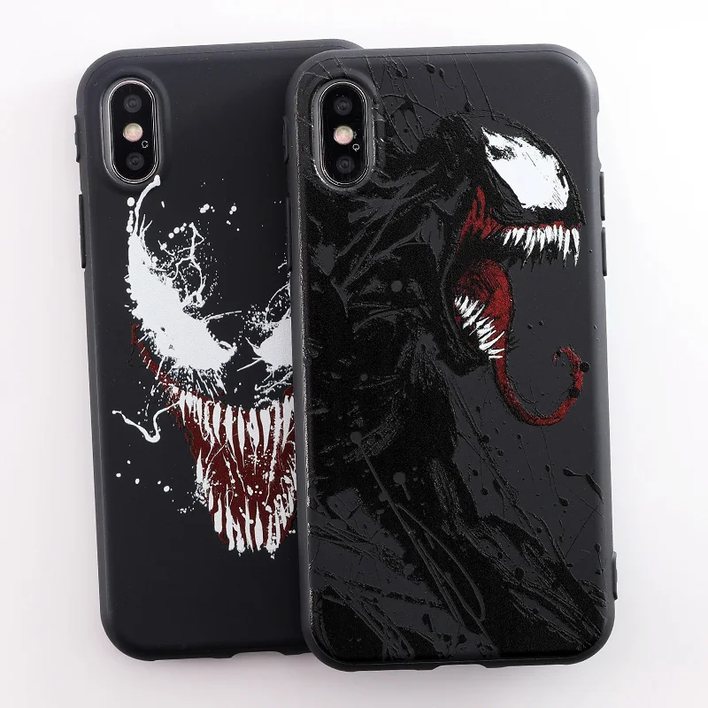 

SoCouple Marvel Venom Phone Case For iPhone 7 8 Plus Case For iPhone X XS MAX XR Soft Silicone Cases For iPhone 6 6S Plus