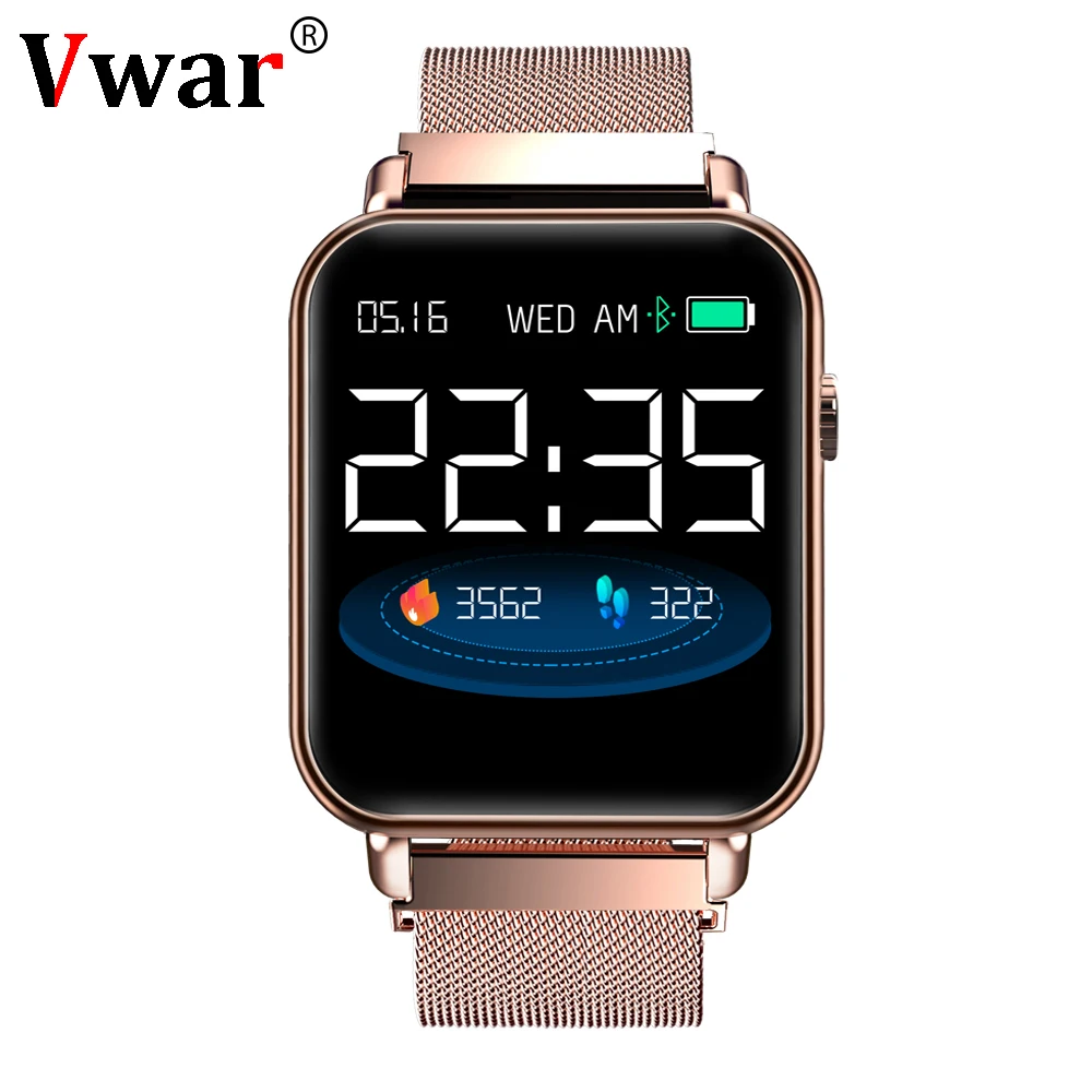 Vwar V66 Smartwatch 1.3 inch TFT Gorilla Glass Blood Pressure Oxygen IP67 Waterproof Activity Tracker Heart Rate Smart Watch P68
