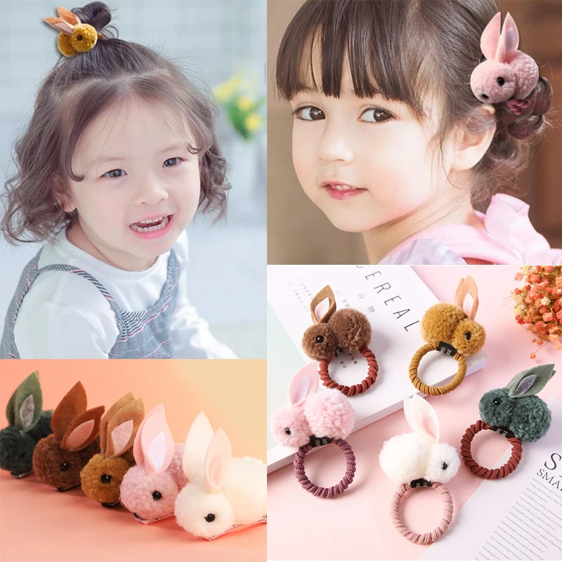 

New Cute Animals Rabbit Style Hair Bands Felt 3D Plush Children Girls Headband Hair Accessories for Girls Gift