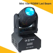10 Вт RGBW мини-луч светодиодный светильник с движущейся головкой Dj Мини Cabeza Movil светодиодный луч светильник
