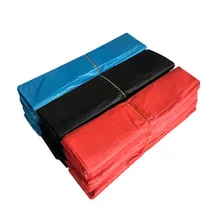Black and white red and blue package household garbage bag thick disposable vest plastic bag portable garbage bags