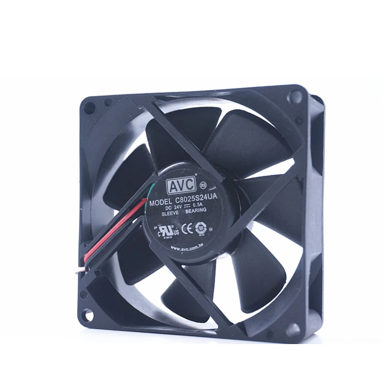 AVC C8025S24UA DC 24V 0.3A 8 см 8025 80x80x25mm серверный инверторный вентилятор Охлаждающий кулера