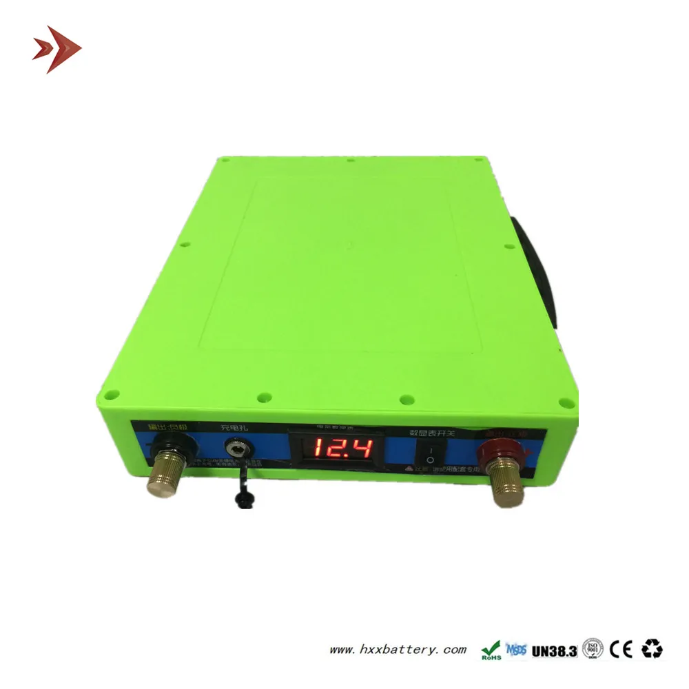 

HXX 11.1V 30Ah Lithium-ion S30 Portable Outdoor Battery Pack Green ABS Case + Charger+Pack Bag