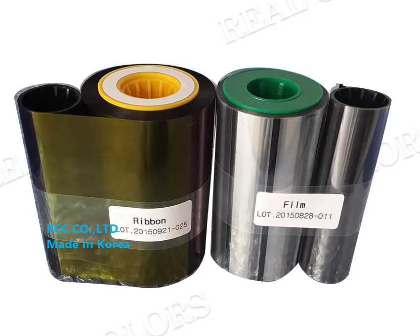 1 комплект CompatibIe ID Express HD80 Ribbon YMCKK_750 изображения и повторная передача film_1000