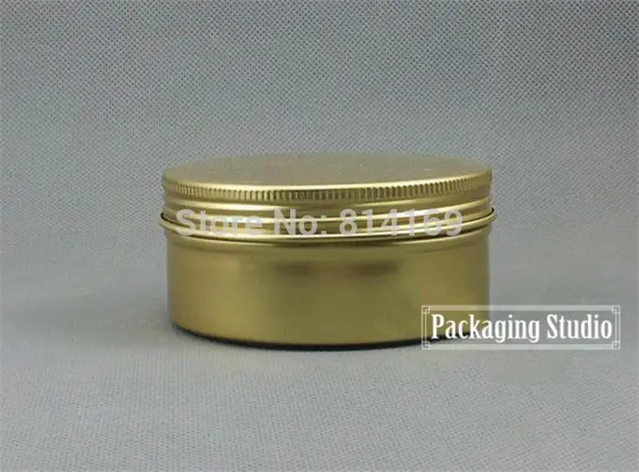 150g Gold Aluminum Jar Spice Butter Cream Packaging Container Cosmetic Lotion Pomade Wax Bottles Free Shipping | Дом и сад