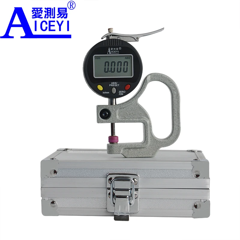 

Ceramic Head 0.001 mm Digital Thickness Gauge High Precision Electronic Micrometer Width Measuring Tool Tester Data Output