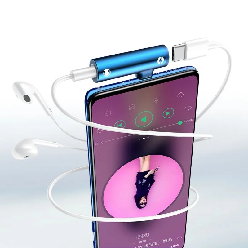 

Type-C+3.5mm Earphone Combo Audio Adapter For Huawei Series Samsung Series 1+7pro Series And Most Type C phones in the market