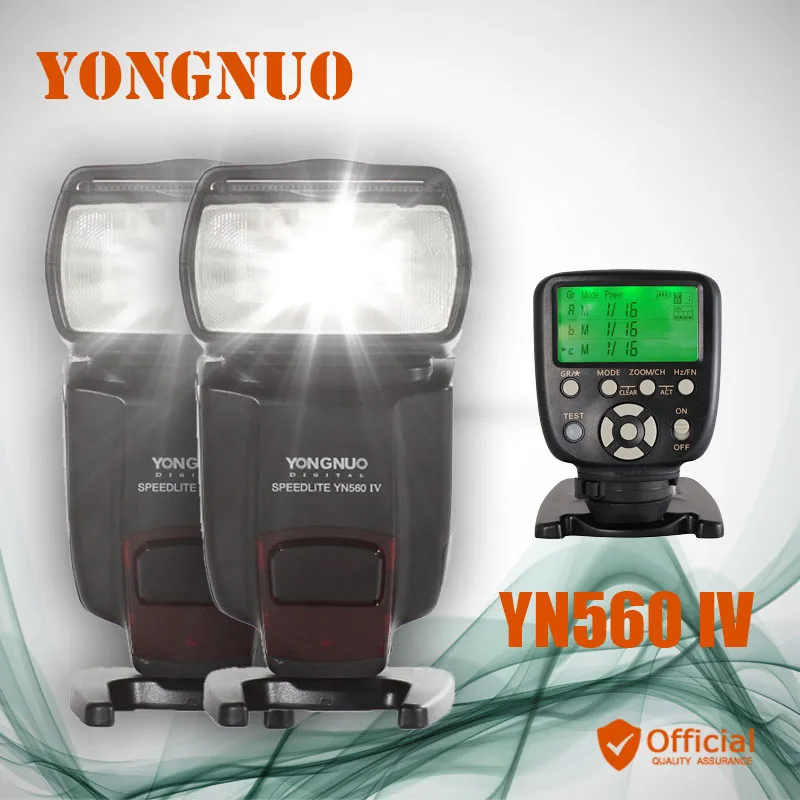 2 * Светодиодная лампа для видеосъемки Yongnuo YN560 Характеристическая вязкость полимера 2,4G беспроводной скоростной вспышки + контроллер