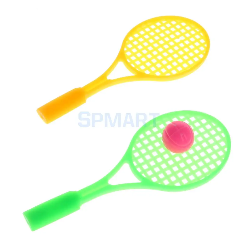 MagiDeal 1/6 Dollhouse Miniature Tennis Supplies Suit for Dolls House Garden Beach Sport Accs Furniture Decor Children Kids Toys