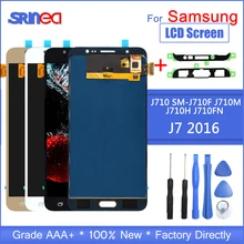 J710 Lcd For Samsung Galaxy J7 2016 Display And Touch Screen Digitizer Assembly Adjustable Sm J710f J710m J710h + Adhesive Tools