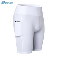Goexplore женские шорты для йоги Бег Короткие мотобрюки дышащая быстросохнущая тренажерный зал фитнес тренировки колготки д