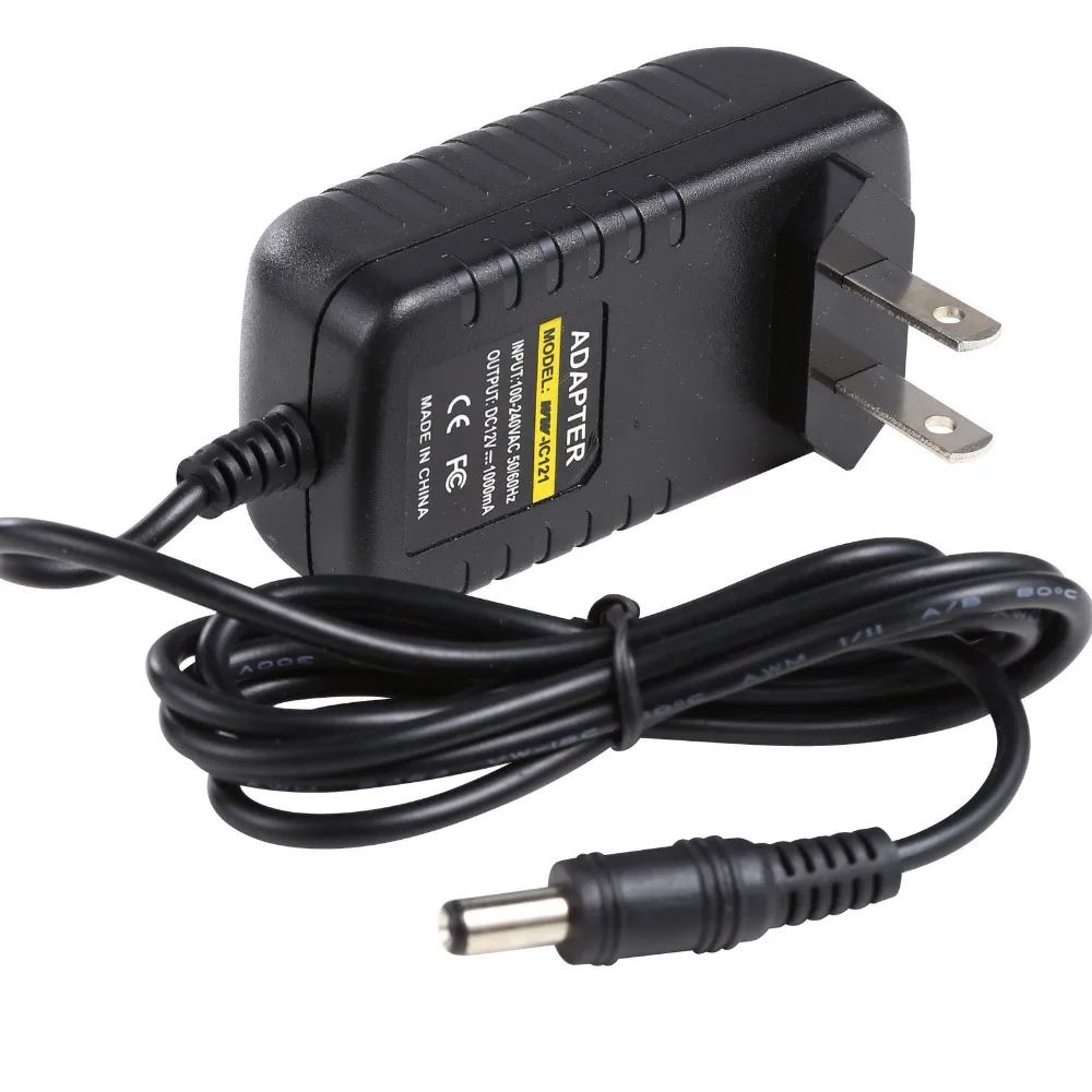 

US Style Plug AC Power Adaptor Adapter 100-240VAC 50/60Hz To DC12V 1000mA