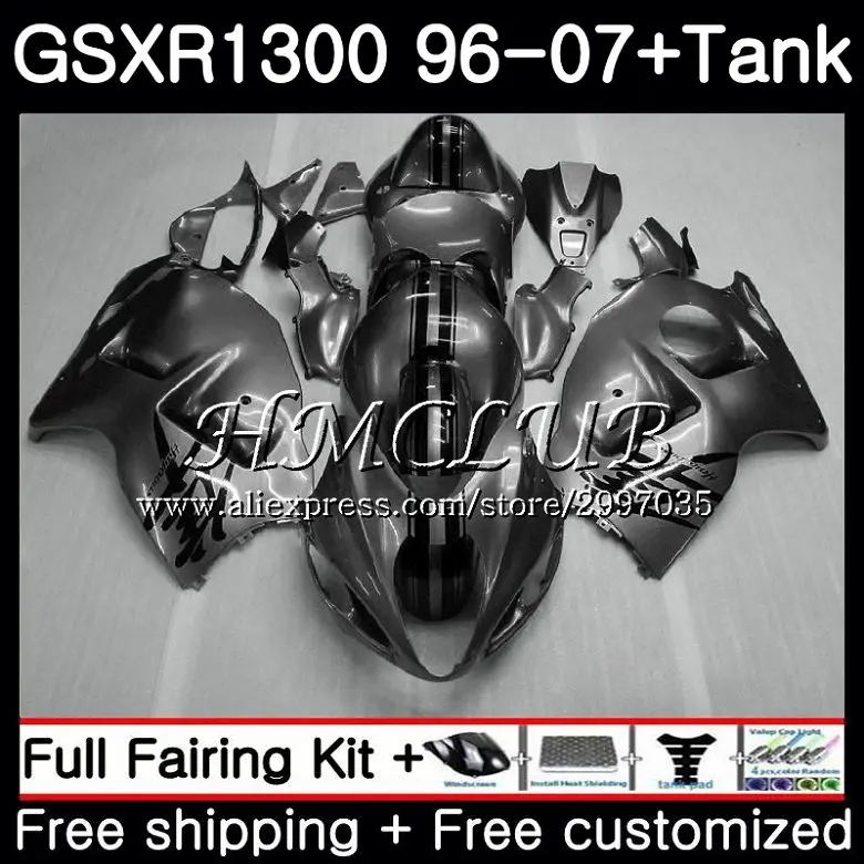 

Kit For SUZUKI Hayabusa GSXR-1300 2002 2003 2004 2005 2006 2007 39HC.17 GSXR 1300 GSXR1300 silver grey 96 02 03 04 05 07 Fairing