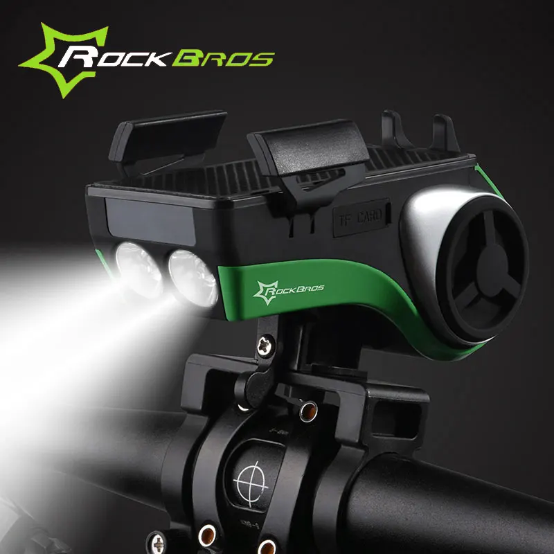 Flash Deal ROCKBROS 5 In 1 Double LED Bicycle Light+Bluetooth Audio MP3 Player Speaker+Charging Power Bank+Ring Bell+Bicycle Phone Holder 5 Flash Deal ROCKBROS 5 In 1 Double LED Bicycle Light+Bluetooth Audio MP3 Player Speaker+Charging Power Bank+Ring Bell+Bicycle Phone Holder 5
