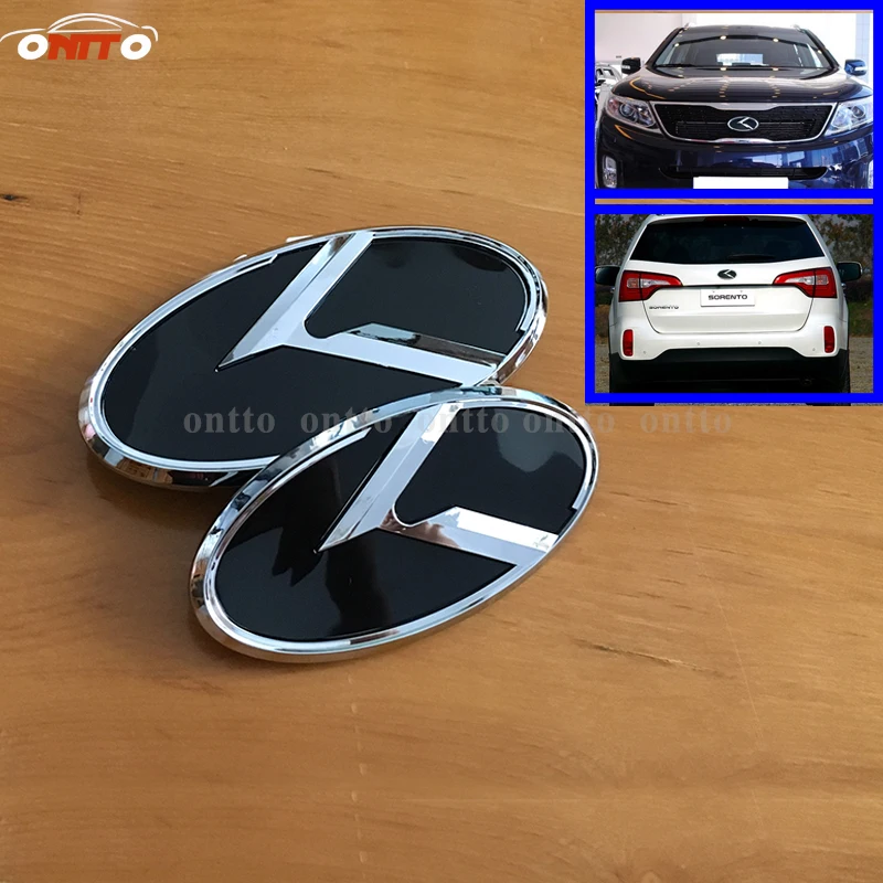 2018 New Black Car Sticker K logo Flight Front Rear Emblem Badge For