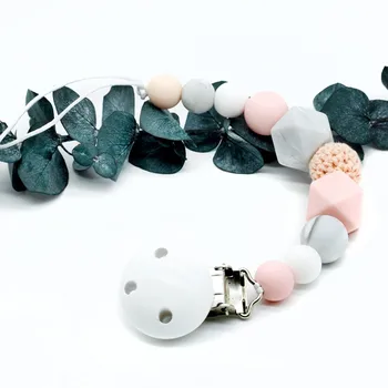 

Pacifier Clip Holder Soothie Teething Dummy Paci Baby Clips Products Girl Boy Funny Silicone Shower Gift Attache Sucette