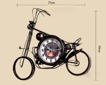 

Retro Clock Home Decoration Personality Wall Hanging Motorcycle Model Clocks Wall Bar Restaurant Creative Clocks Wall Ornaments