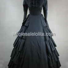 Новая распродажа Косплэй готический, викторианской эпохи платье