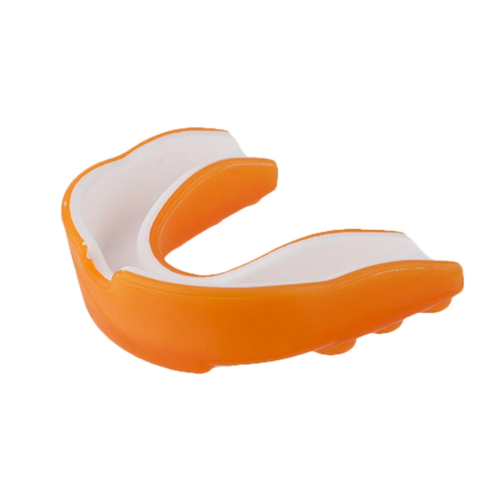 Взрослый Капа Силиконовый протектор зубов мундгард для бокса Спорт Футбол Баскетбол Хоккей Каратэ Муай Тай - Цвет: Оранжевый