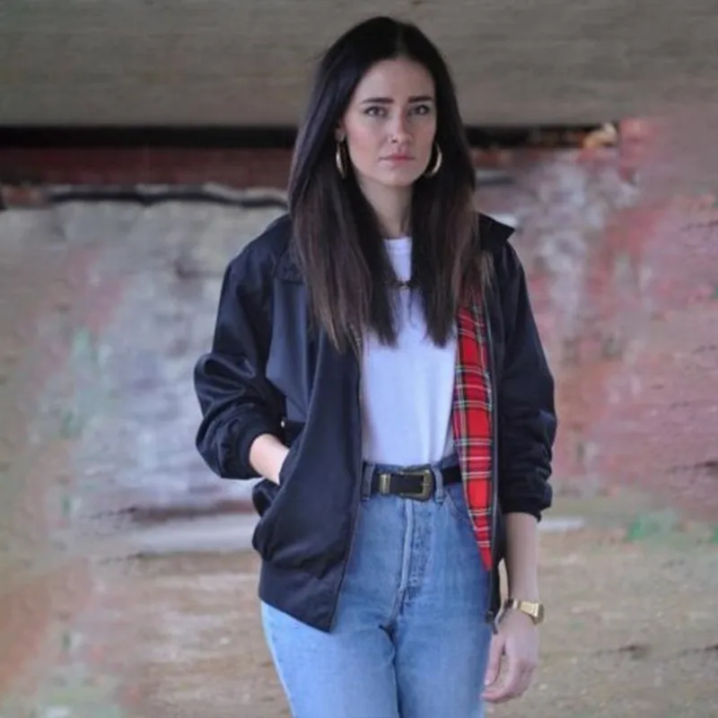 Classic Winter Jacket Women Bomber Coat 
