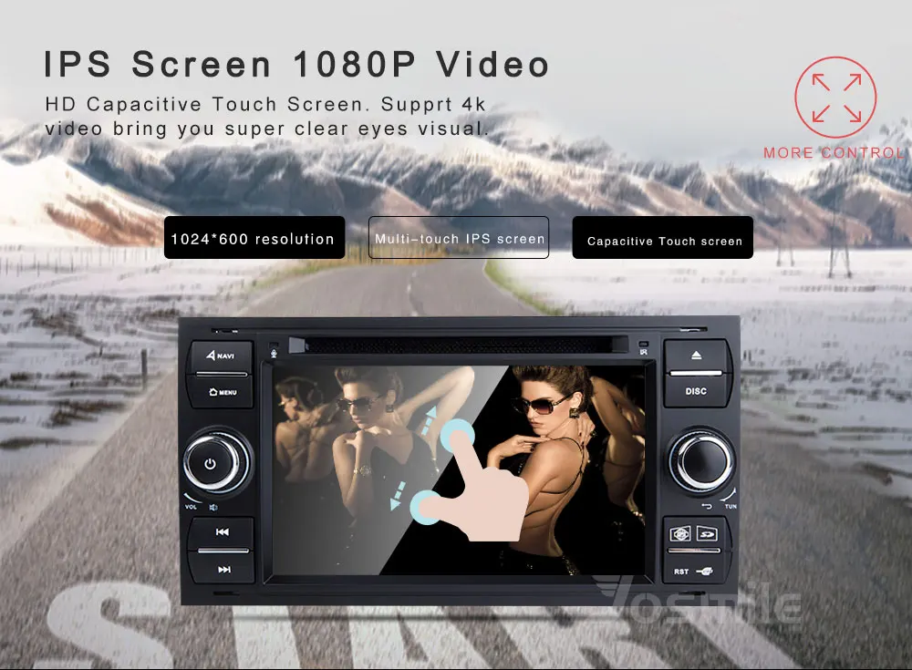 2 din Android 8,1 автомобильный dvd-плеер для Ford Focus 2 Mondeo 4 Ford Fiesta C-Max S-Max FusionTransit Мультимедиа Радио gps навигация