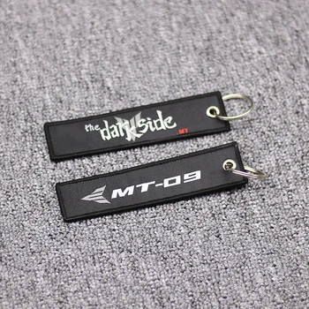 

NEW Motorcycle Embroidery Strap Key Ring Keyring For Yamaha MT09 MT 09 MT-09 Key Chain Keychain BLACK