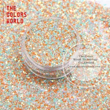 HHR2042-305 смешанный цвет Шестигранная форма блестки для дизайна ногтей DIY и праздничные украшения