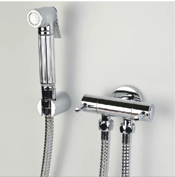 

Bathroom Bidet faucet toilet bidet shower set Portable bidet spray with ABS chrome shower holder and 1.5m hose handheld bidet