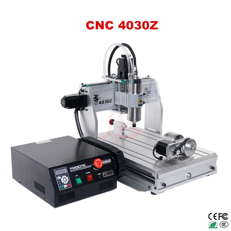 Китайский CNC 4030Z 1500W 4 оси маршрутизатор гравер шариковый винт для резки
