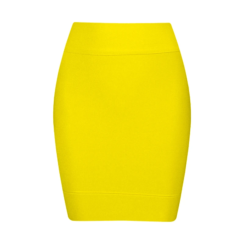 Новинка, Женская Сексуальная короткая мини юбка, черная, красная, модные юбки, хорошее эластичное облегающее платье, Прямая поставка, MD777 - Цвет: Цвет: желтый
