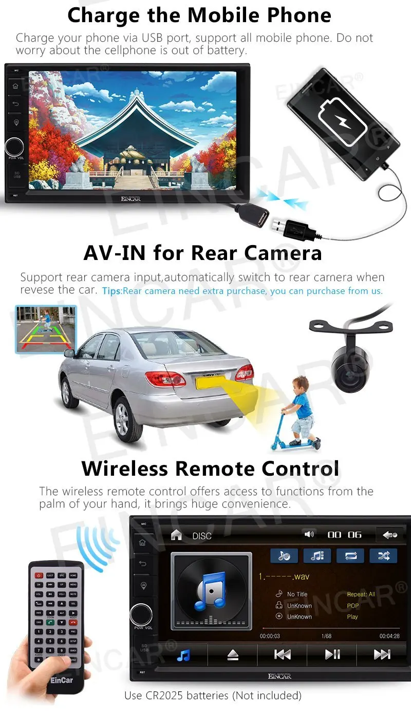 Cheap Windows 6.0 7 Inch 2 Din Car Stereo GPS Navigation with map card Autoradio with Touch Screen Car Radio Audio Remote Control Blue 5
