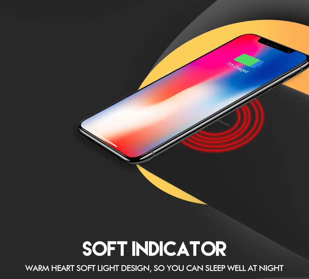 Ascromy Wireless Charger Station Pad for Apple iPhone X 8 Plus iPhone8 10 Samsung Galaxy S8 S9 Plus Double Wireless QI Charging (5)