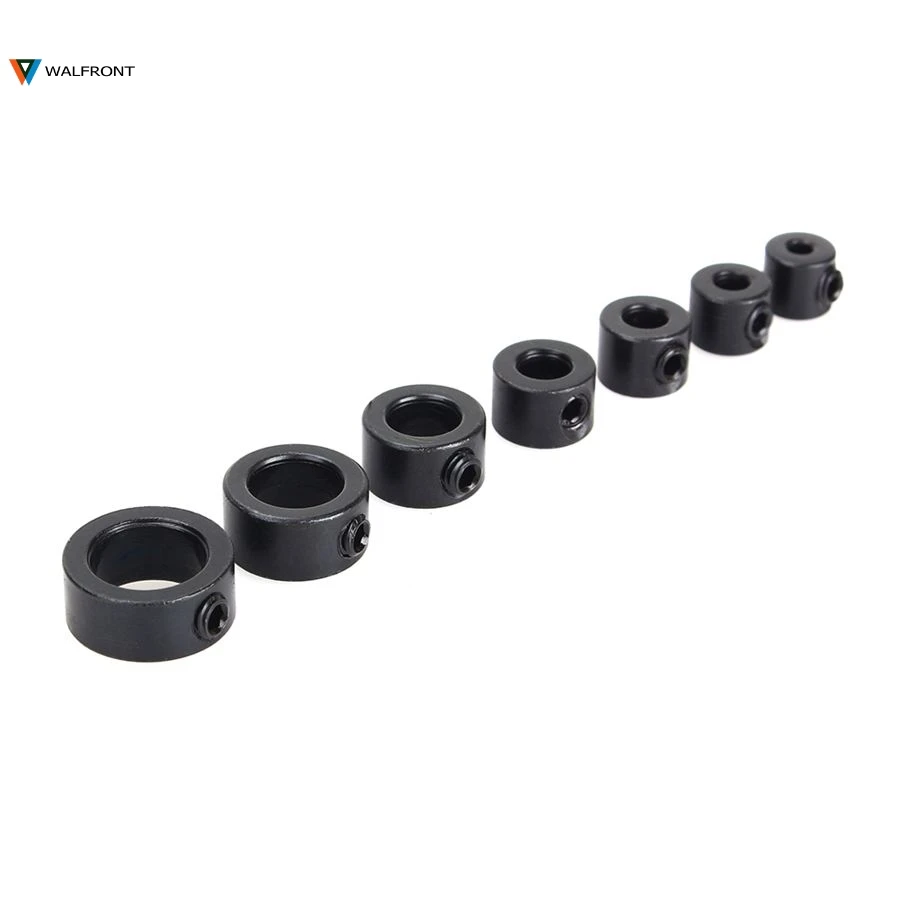 7 x 3-12mm Woodworking Drill Bit Depth Stop Collars Locato U6Q1 Posit Drill M4S0