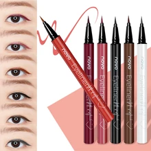 NOVO 6 Цвет жидкая подводка Карандаш для макияжа глаз длительный Водонепроницаемый Цвет ful Eye Liner Pen Косметика