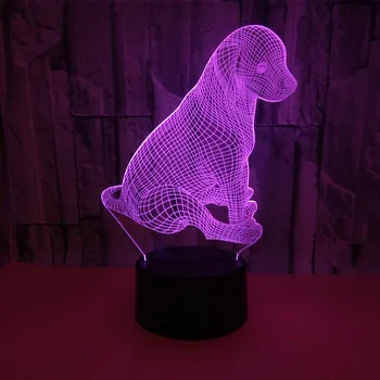 

New Animal Dog 3d Table Lamps Colorful Touch Gift Desk Lamp Luminaria De Mesa Table Lamps For Living Room