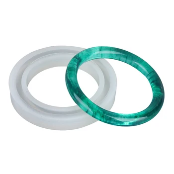 

1 Pcs Soft Silicone DIY Personality Bracelet Bangle Mold Jewelry Making Casting Mould DIY Craft Tools Bangle Silicone Mold