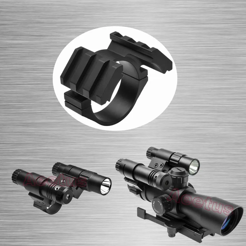

30mm Scope Mount w/ Dual Weaver Rails Mount Rifle Scope Adapter Dual Weaver Base 30mm Scope Adaptor Scope Barrel Mount